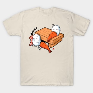 Deep Sushi Sleep | Raw Fish, Sleepwalker & Food T-Shirt